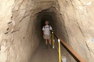 Kathy in the tunnel
