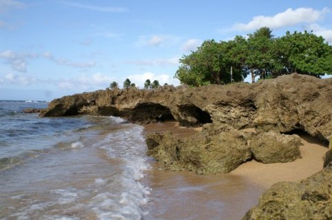 Rocks and sand