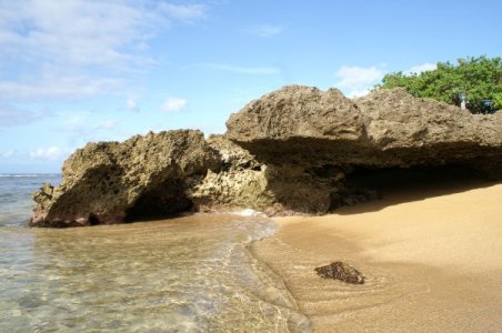 Rocks and sand