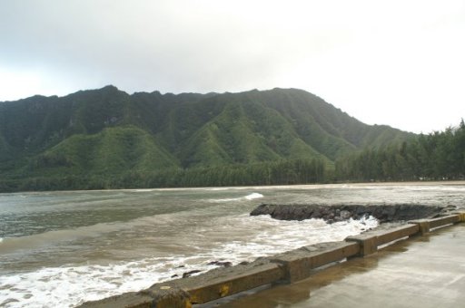Mountains and ocean