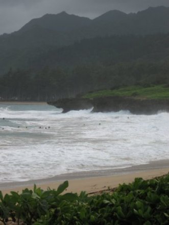 Surfing scenery
