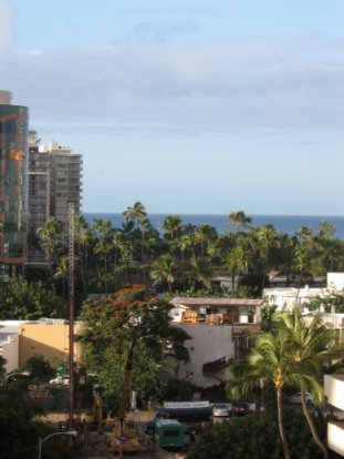 View toward the beach