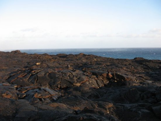 Lava and sea