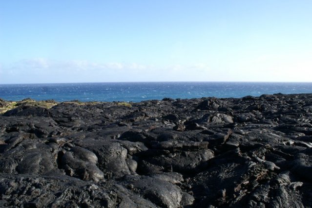Lava and sea