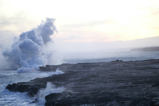 Lava and sea