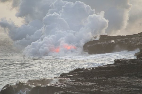 Lava and sea