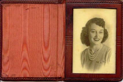 June's picture in a case