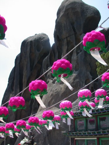 lanterns and rocks