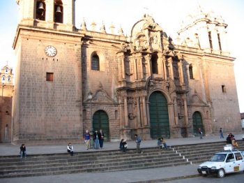 Cathedral with tourists