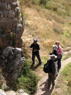 Abel and group at Puka Pukara