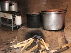 Local restaurant kitchen