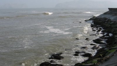 Beach view from Larcomar