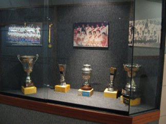 Peruvian soccer trophies