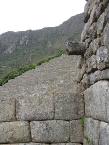 Wall and terraces