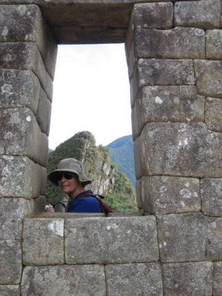 Kathy thru a window