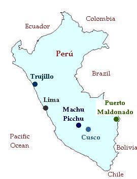 Map of Peru