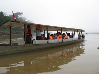 Boat on river
