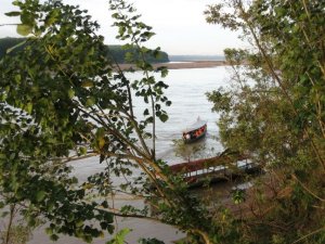 Boat on river