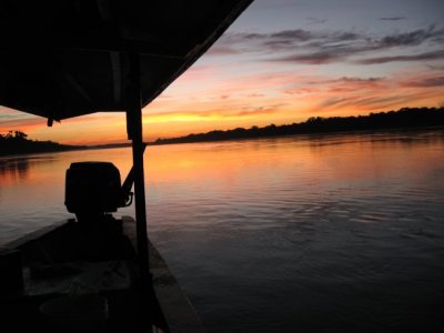 Sunrise on river