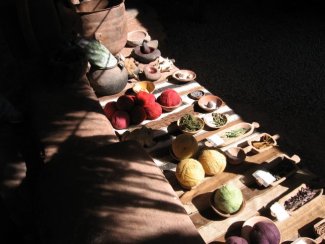 Yarns and dyes