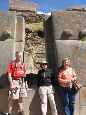 Important doorway with tourists