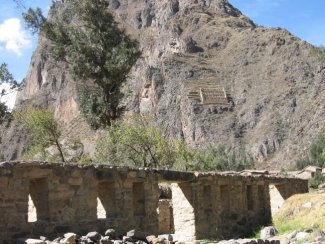 View of hillside structures