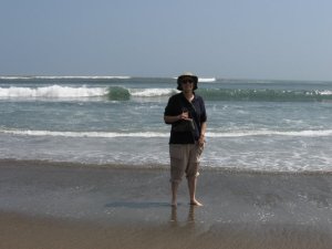 Tourist on beach